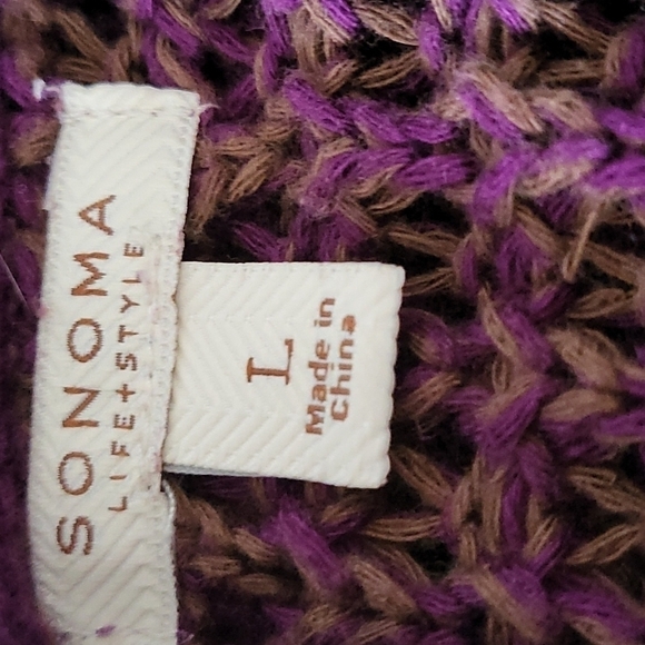 Sonoma open front multicolored cardigan - Picture 10 of 10